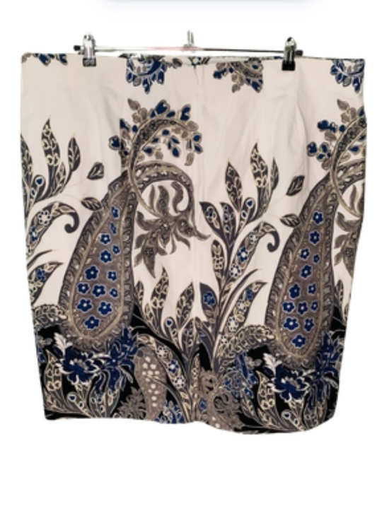 Lane Bryant Dresses & Skirts - Lane Bryant The Modernist Collection Paisley Midi Skirt Blue Black White Size 28